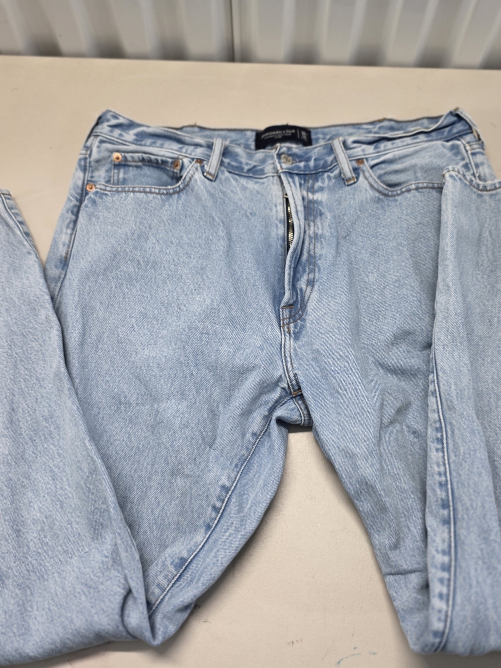 Abercrombie & Fitch Light Wash Boyfriend Jeans